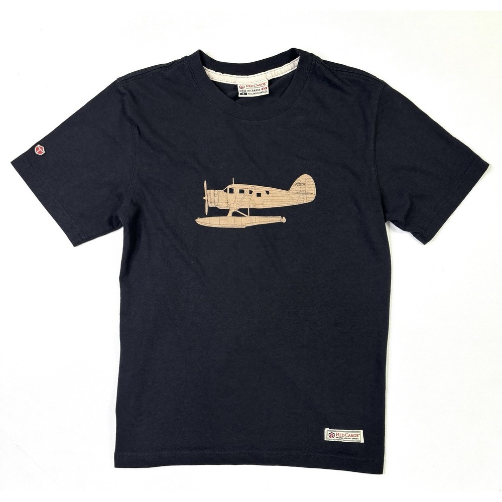 Red Canoe T-Shirt Men's Small Norseman Plane National Heritage Brands Canada